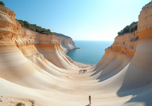 Escursione geologica sostenibile in un parco naturale